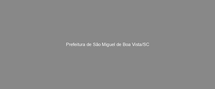 Provas Anteriores Prefeitura de São Miguel de Boa Vista/SC